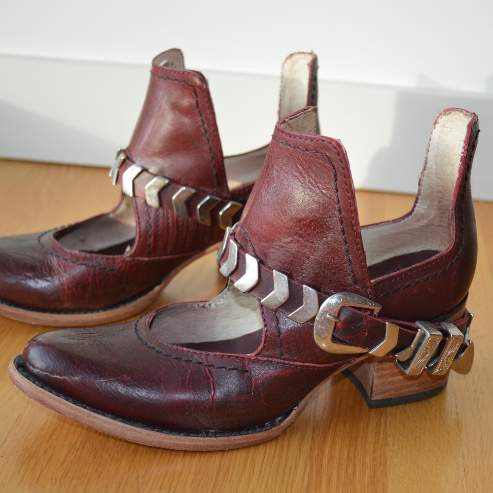 Freebird By Steven Blade Leather Ankle Boot Size 6
